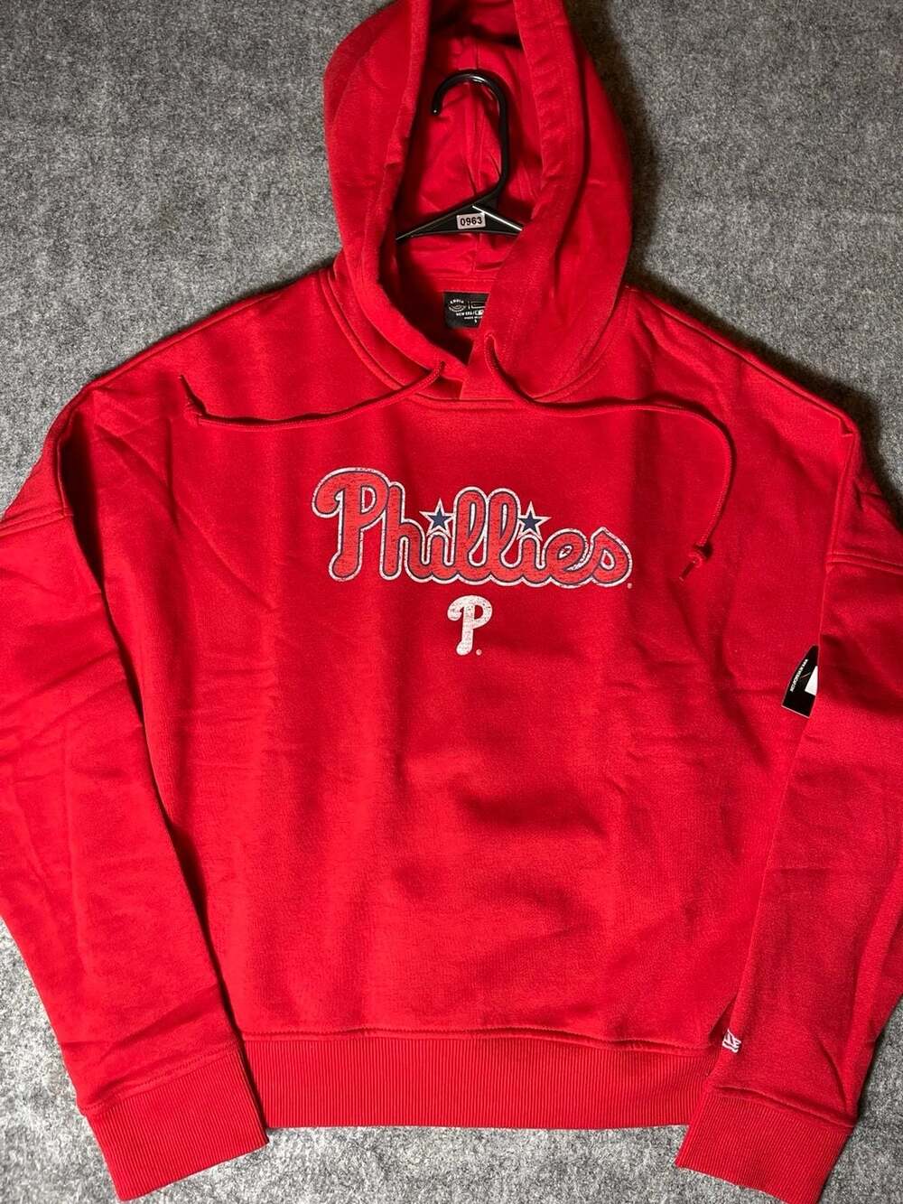 New Era Women's Philadelphia Phillies Red Hooded Sweatshirt